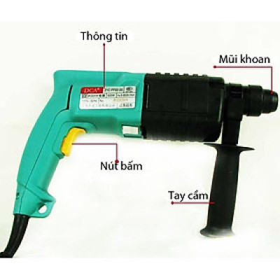 MÁY KHOAN ĐỘNG LỰC 20MM 500W DCA AZC02-20 - HÀNG CHÍNH HÃNG