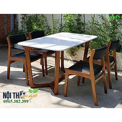 Bộ bàn ăn Bella phong cách Hàn Quốc đẹp sang trọng, bảo hành 12 tháng