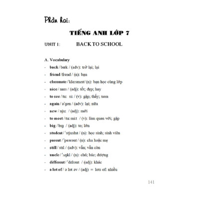 Sách - Sổ Tay Tiếng Anh Trung Học Cơ Sở - Lớp 6 7 8 9 - Khang Việt Book