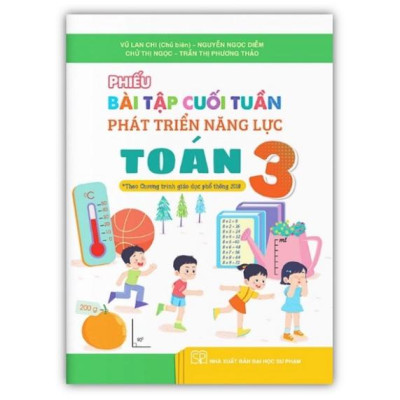 Sách - Combo Phiếu bài tập cuối tuần phát triển năng lực Toán + Tiếng Việt 3 ( Kết Nối )