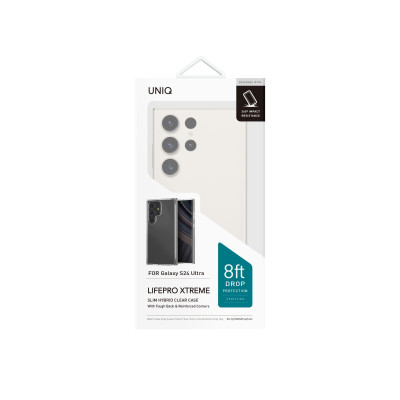 Ốp lưng trong suốt UNIQ HYBRID LIFEPRO XTREME Dành Cho GALAXY S24 ULTRA chống ố vàng_ Hàng chính hãng