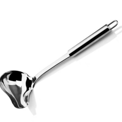 Muôi muỗng thìa to mỏ vịt múc nước lèo múc trân châu, cốt sữa dừa inox (muôi múc trân châu đường đen)