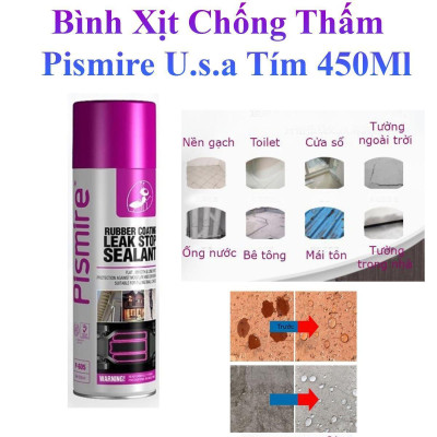 Bình Xịt Chống Thấm Dột, Thấm Tường Đa Năng Pismire U.s.a Tím 450Ml