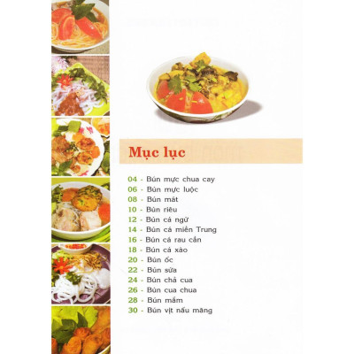 Sách - 30 Món Bún Ngon - Quỳnh Hương - Việt Thư