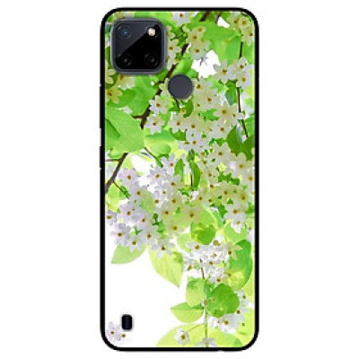 Ốp lưng dành cho Realme C21Y - Realme C25Y mẫu Hoa Li Ti Trắng