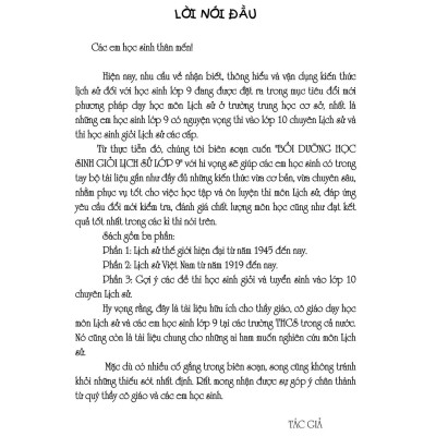 Sách - Bồi Dưỡng Học Sinh Giỏi Lịch Sử Lớp 9 - Khang Việt Book