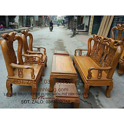 bộ bàn ghế Minh Quốc Đào gỗ xoan keo