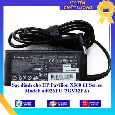 Sạc dùng cho HP Pavilion X360 11 Series Model: ad026TU (2GV32PA) - Hàng Nhập Khẩu New Seal