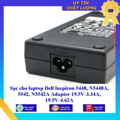 Sạc cho laptop Dell Inspiron 5448 N5448A 5542 N5542A Adapter 19.5V-3.34A, 19.5V-4.62A - Hàng Nhập Khẩu New Seal