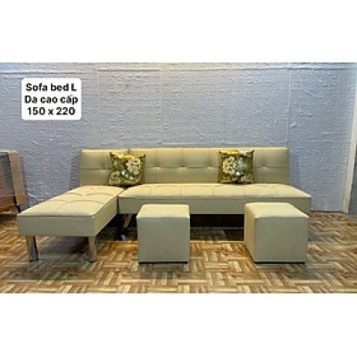 Bộ sofa bed góc L tiện lợi Juno Sofa giá rẻ cho chung cư, căn hộ mini