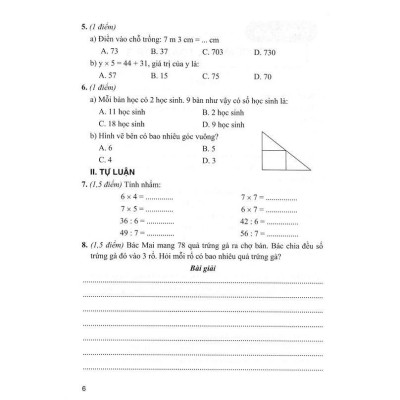 Sách - Bộ Đề Kiểm Tra Môn Toán Lớp 3 - Dùng Kèm SGK Kết Nối - Lê Thị Nương - Hồng Ân
