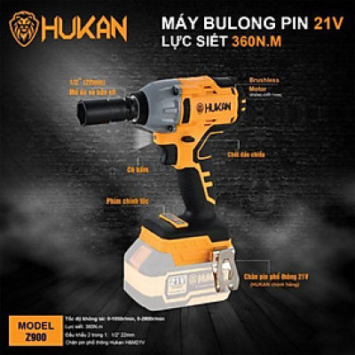THÂN MÁY SIẾT BULÔNG 360NM  BODY Z900 HUKAN - HÀNG CHÍNH HÃNG