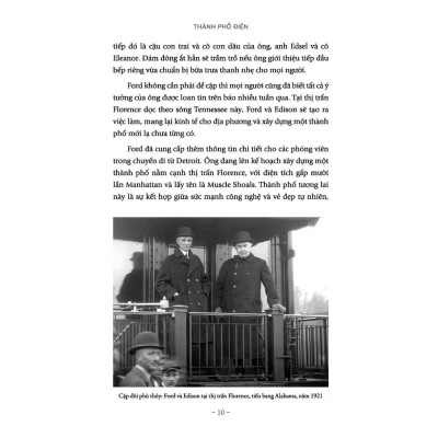 Sách - Thành Phố Điện - Giải Mã Lịch Sử Về Miền Đất Không Tưởng Của Ford Và Edison - Tân Việt Books