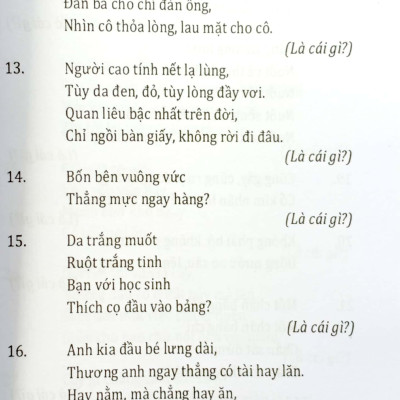 Câu Đố Tuổi Học Trò