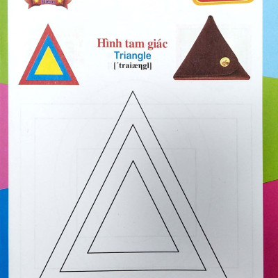 Bé Tô Màu Hình Dạng Và Học Tiếng Anh