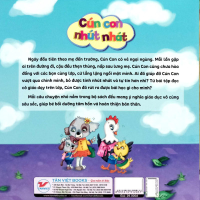 Sách - Bộ Sách Bồi Dưỡng Nhân Cách Và Tâm Hồn Trẻ - Cún Con Nhút Nhát