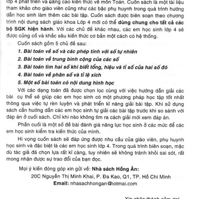 Phát Triển Và Nâng Cao Toán 4 (Dùng Chung Cho Các Bộ SGK Hiện Hành) _HA