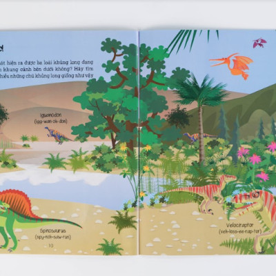 Sach - Cuốn sách bóc dán đầu tiên của tớ - Khủng long