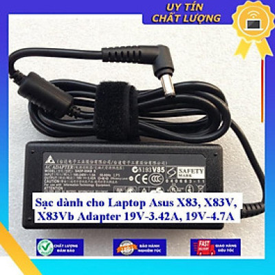 Sạc dùng cho Laptop Asus X83 X83V X83Vb Adapter 19V-3.42A 19V-4.7A - Hàng Nhập Khẩu New Seal