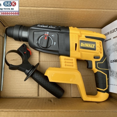 [LOẠI 1] Máy Khoan Đục Bê Tông 199V - 3 Chức Năng: Khoan, khoan búa, đục - Động Cơ Không Chổ Than 100% Lõi Đồng