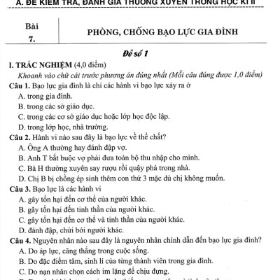 Đề Kiểm Tra, Đánh Giá Giáo Dục Công Dân 8 (Dùng Kèm SGK Kết Nối Tri Thức Với Cuộc Sống) _HA