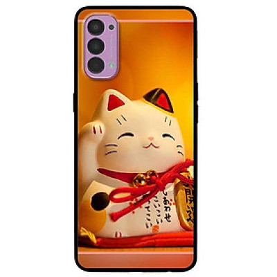 Ốp lưng dành cho Oppo Reno 4 mẫu Mèo May Mắn 10