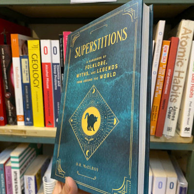 Sách - SUPERSTITIONS: Handbook of Folklore, Myths and Legends From Around The World by D.R. McElroy