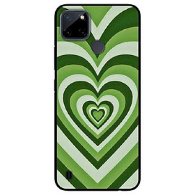 Ốp lưng dành cho Realme C21Y - Realme C25Y mẫu Tim Xanh Ảo