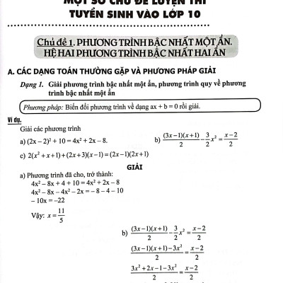 Sách - Luyện Thi Tuyển Sinh Vào Lớp 10 - Môn Toán