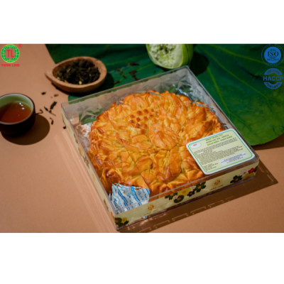 BÁNH TRUNG THU MẶT TRĂNG 0012: NHÂN THẬP CẨM GÀ QUAY JAMBON 6 TRỨNG 600G - VIỆT NAM