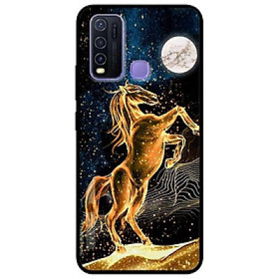 Ốp lưng dành cho Vivo Y30 - Y30i - Y50 mẫu Chú Ngựa Vàng