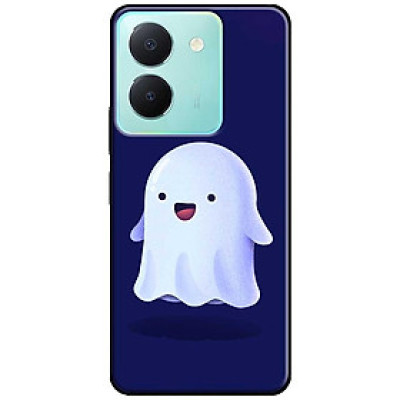 Ốp lưng cho Vivo Y03 - Y03T - Y18 - Y18S - Y18T - Y27 5G - Y28 4G - Y36 - Bóng Trắng Nền Xanh - Hàng Chính Hãng