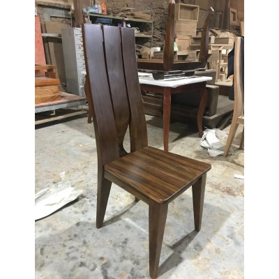 Bộ Bàn Ghế Ăn Bàn Chân Chéo Gỗ Tự Nhiên Cao Cấp (Gỗ Óc Chó, Gỗ Gõ Đỏ, Gỗ Mun)