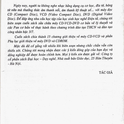 Sửa Chữa Đầu Máy CD- VCD- DVD