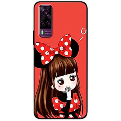 Ốp lưng dành cho Vivo Y51 (2020) / Y31 (2020) mẫu Cô Gái Đầm Chấm Bi