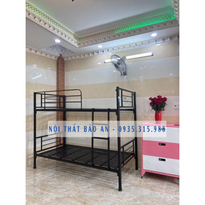 Giường sắt 2 tầng ngang 1m2 dài 2m – BA120