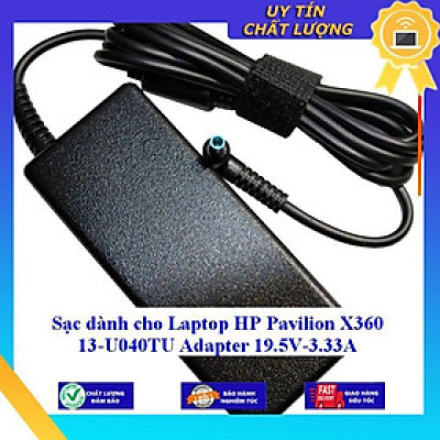 Sạc dùng cho Laptop HP Pavilion X360 13-U040TU Adapter 19.5V-3.33A - Hàng Nhập Khẩu New Seal
