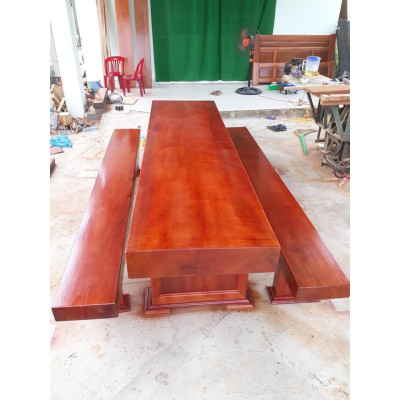 Bộ bàn ghế ăn kiểu k3 hộp gỗ xoan đào đóng hộp