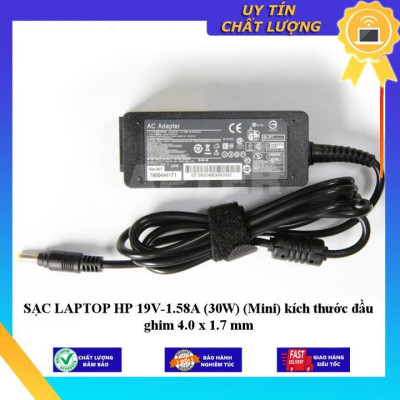 SẠC cho HP 19V-1.58A (30W) (Mini) kích thước đầu ghim 4.0 x 1.7 mm - Hàng Nhập Khẩu New Seal