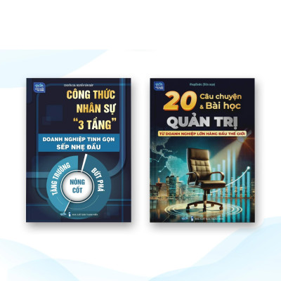 SÁCH - Combo 3 Cuốn Sách Quản Trị Nhân Sự 3 Tầng, 20 Bài Học Quản Trị, Xây phòng Marketing Online ,