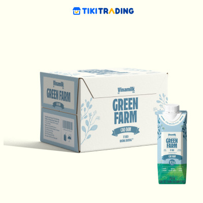 Thùng 12 hộp Sữa tươi Vinamilk Green Farm cao đạm ít béo 250ml