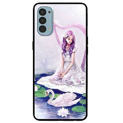 Ốp lưng dành cho Reno 4 mẫu Cô Gái Và Thiên Nga