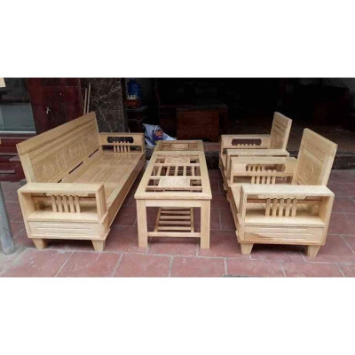 Bộ Ghế Uống Nước Tiếp Khách Làm Bằng Gỗ Tự Nhiên