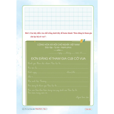 Sách - Bài Tập Hằng Ngày Tiếng Việt 3 - Tập 1 - Cánh Diều (1 cuốn)