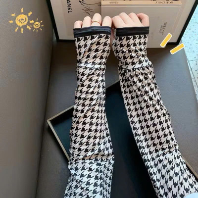 Găng Tay Chống Nắng Nữ Hở Ngón Lụa Lạnh – Chống Tia UV, Mát Lạnh, Phong Cách Hàn Quốc - HÀNG CHÍNH HÃNG MINIIN