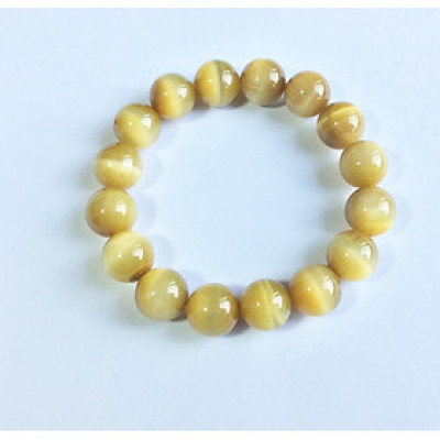 Vòng Tay Đá Mắt Hổ Vàng Tươi Thiên Nhiên Size 12li – VTD332