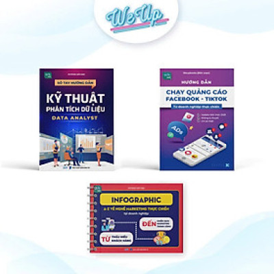 Combo 3 sách: Kỹ thuật phân tích dữ liệu Data Analyst, Infographic nghề Marketing, Hướng dẫn chạy quảng cáo (Combo/lẻ)