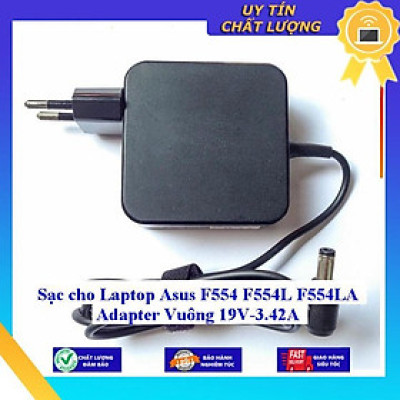 Sạc cho Laptop Asus F554 F554L F554LA Adapter Vuông 19V-3.42A - Hàng Nhập Khẩu New Seal
