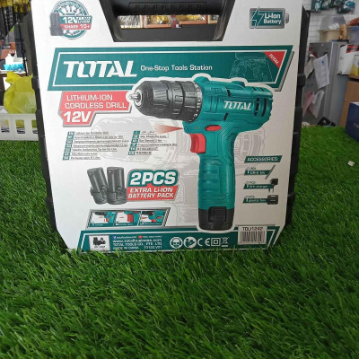 MÁY KHOAN VẶN VÍT DÙNG PIN 12V S12 (0.8-10MM) (02 PIN VÀ 01 SẠC) TOTAL TDLI1242 - HÀNG CHÍNH HÃNG