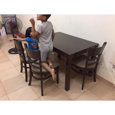 Bộ bàn ăn gỗ tự nhiên vnxk